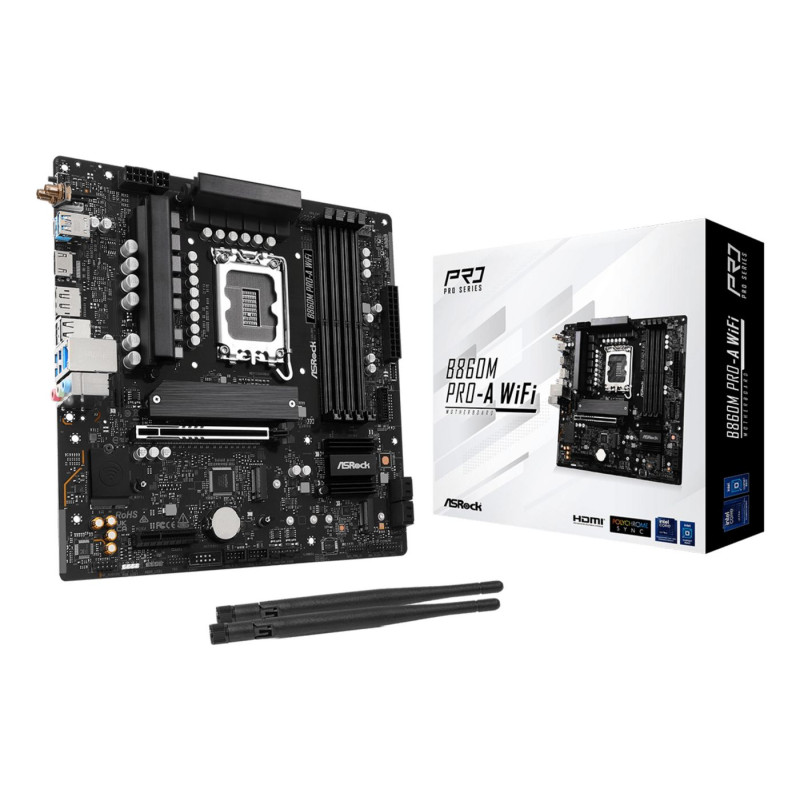 Placa Base Asrock B860M PRO-A WIFI Socket 1851/ DDR5/ PCIe 5 | APLIUM