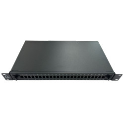 Fibre patch panel 19" 1U 24
