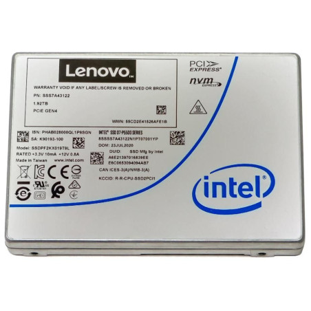 1.92TB U.2 NVMe PCIe 4.0 Hot