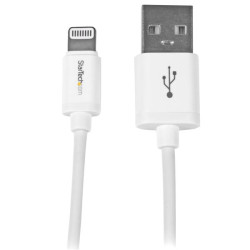 1m White 8-pin Lightning to USB Cable