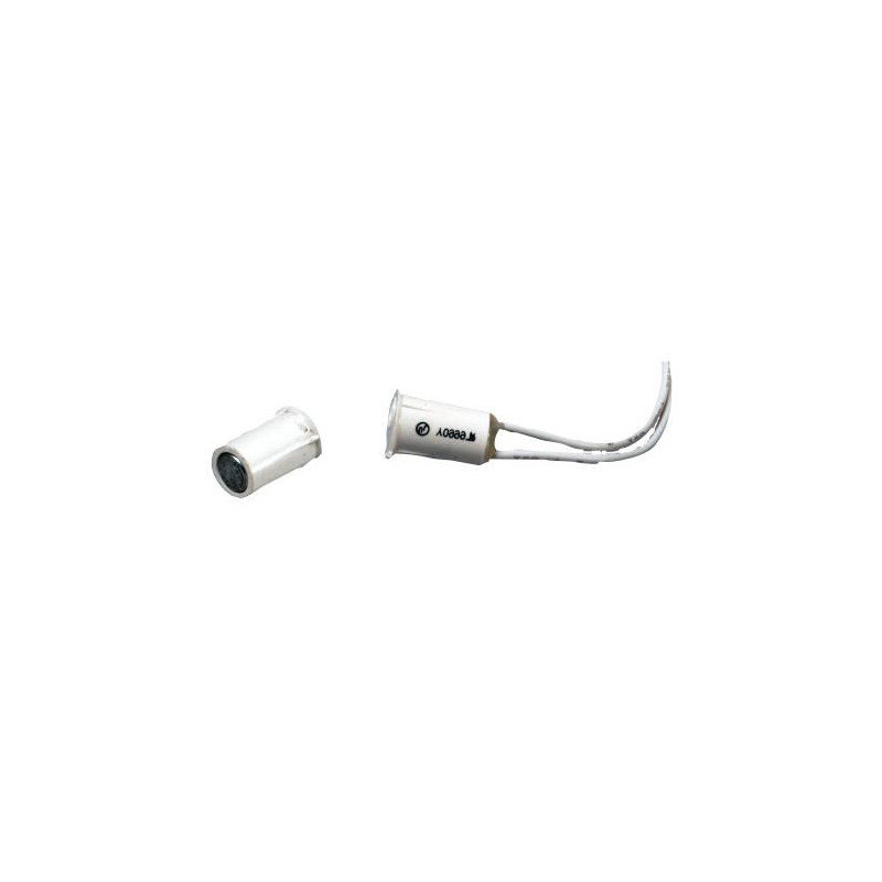 White Miniature Recess Contact