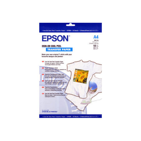 Epson Cool Peel T-Shirt - A4 (210 x 297 mm) 10 uds. papel de transfere