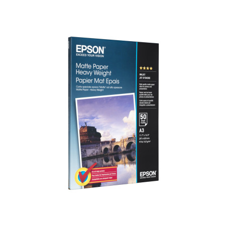 Epson - Mate - A3 (297 x 420 mm) - 167 g/m² - 50 hoja(s) papel - para