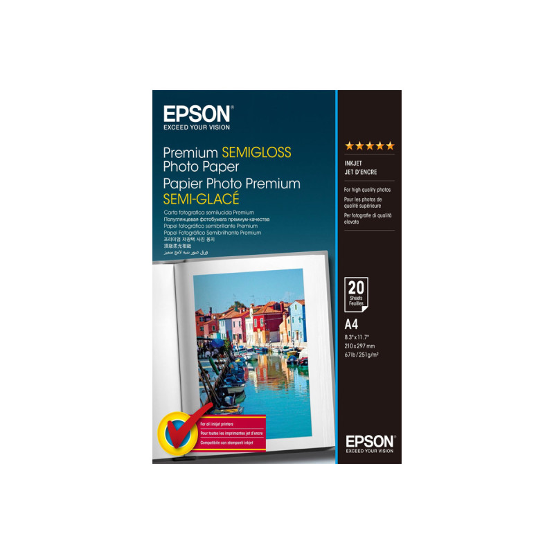 Epson Semigloss Photo Paper - Semibrillante - A4 (210 x 297 | APLIUM