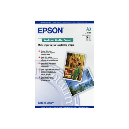 Epson Archival Matte Paper - Mate - A3 (297 x 420 mm) - 192 g/m² - 50
