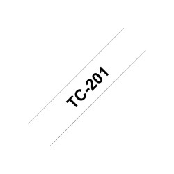 TC201 12MM Black On White Tape | APLIUM