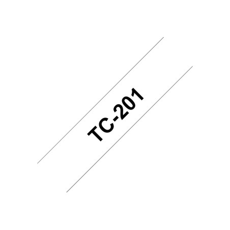 TC201 12MM Black On White Tape | APLIUM