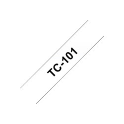 Brother - Negro, transparente - Rollo (1,2 cm x 7,7 m) 1 uds | APLIUM