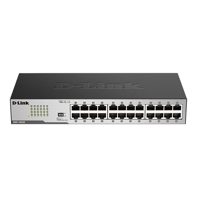 Switch D-Link DGS-1024D 24 Puertos/ RJ-45 Gigabit 10/100/1000