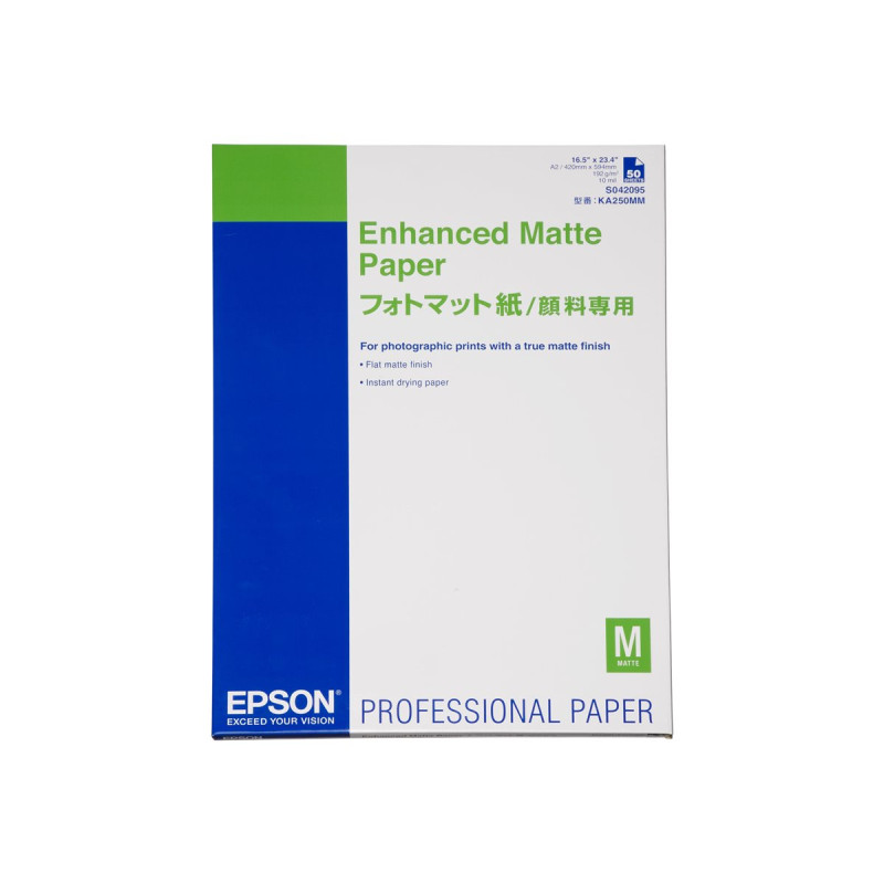 Epson Matte - Mate - 260 micrones - A2 (420 x 594 mm) - 192 | APLIUM