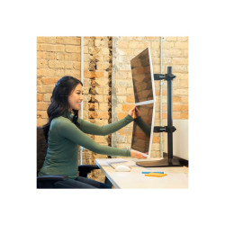 DS100 Serie 2X Lcd Freestand Black 28IN Vertical | APLIUM