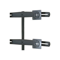 Quad Monitor Stand (2X2) Black | APLIUM