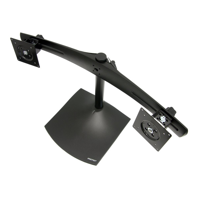 Double Monitor Horz Stand Black | APLIUM