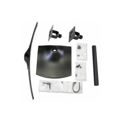 Double Monitor Horz Stand Black | APLIUM