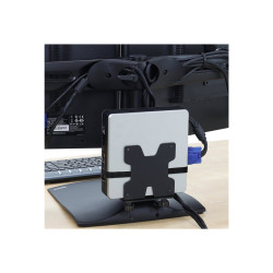 Double Monitor Horz Stand Black | APLIUM