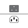Eaton - Cable de alimentación - IEC 60320 C19 a IEC 60320 C1 | APLIUM