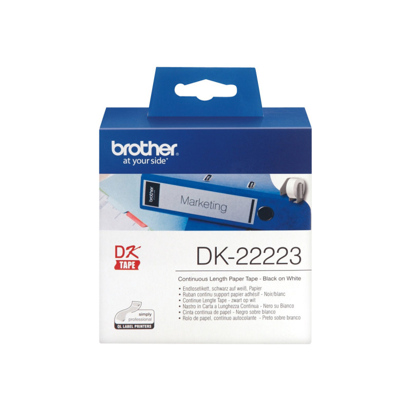 Brother DK-22223 - Papel - negro sobre blanco - Rollo (5 cm x 30,5 m)