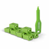SFP Port Locks Green, x 10 +