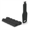 RJ45 Port Locks Black, 10x +