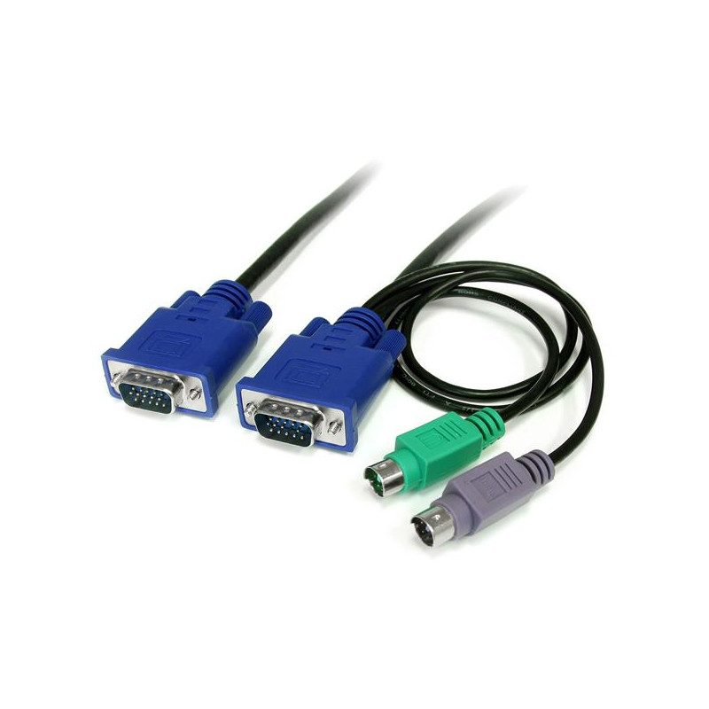 1.8m 3-in-1 Ultra Thin PS/2 KVM Cable