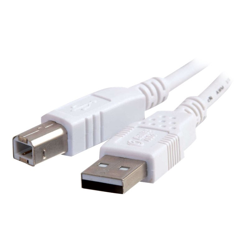 C2G - Cable USB - USB (M) a USB Tipo B (M) - USB 2.0 - 3 m - blanco