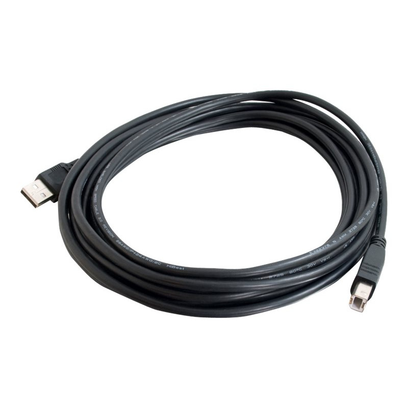 C2G 3.3ft USB A to USB B Cable - USB A to B Cable - USB 2.0 - Black -