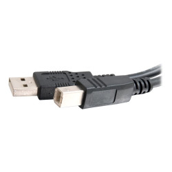 C2G 3.3ft USB A to USB B Cable - USB A to B Cable - USB 2.0 - Black -