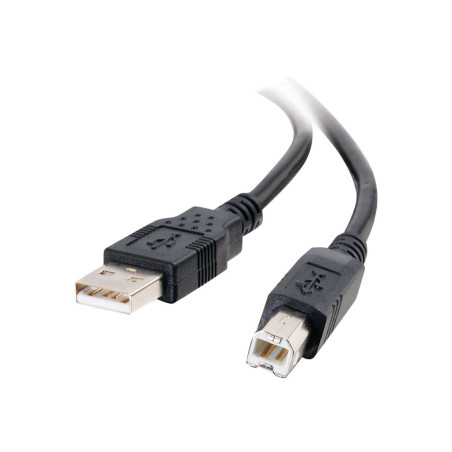 C2G 6.6ft USB A to USB B Cable - USB A to B Cable - USB 2.0 - Black -