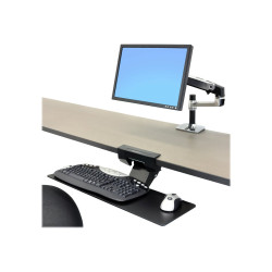 Tray Keyboard Retractable Black E-coat | APLIUM