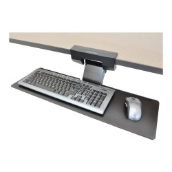Tray Keyboard Retractable Black E-coat | APLIUM