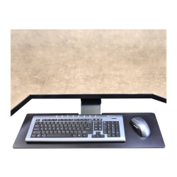 Tray Keyboard Retractable Black E-coat | APLIUM
