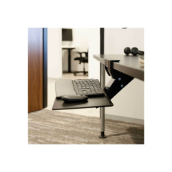 Tray Keyboard Retractable Black E-coat | APLIUM
