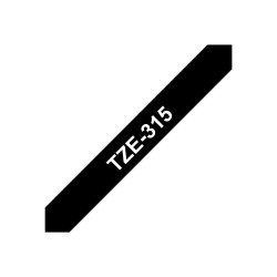 Tape/6mm White on Black | APLIUM
