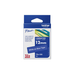 Brother TZe-535 - Blanco sobre azul - rollo (1,2 cm x 8 m) 1 | APLIUM