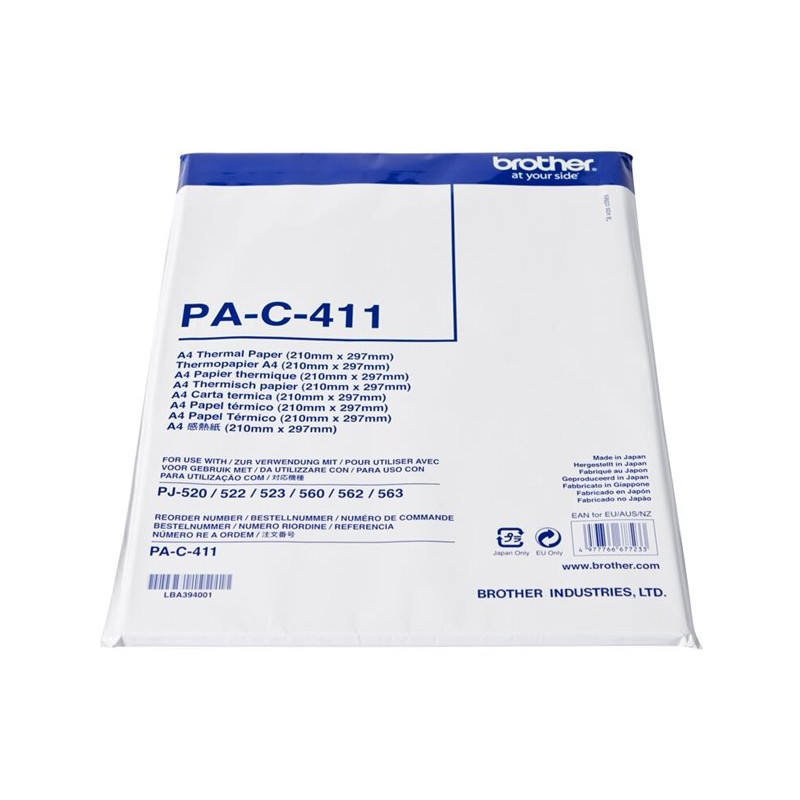 Brother - A4 (210 x 297 mm) 100 hoja(s) papel térmico - para PocketJet