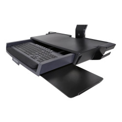 Sv Sit Stand Combo Arm Worksurface Polished | APLIUM