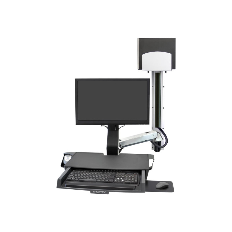 Sv Combo Arm Worksurface Pre-config Med CPU Holder Polish | APLIUM