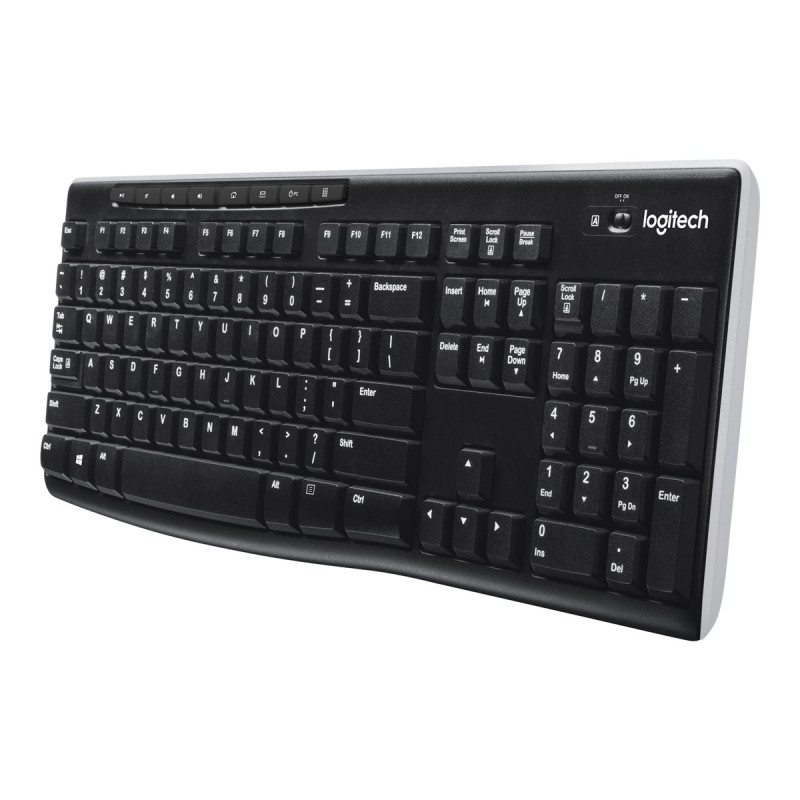 Logitech Wireless Keyboard K270 - Teclado - inalámbrico - 2. | APLIUM