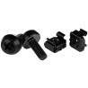 M6 Screws+Cage Nuts - 50 Pack Black