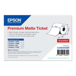 Epson Premium - Tickets mate - Rollo (8 cm x 50 m) - 1 bobin | APLIUM