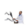 Lx Sit-stand Keyboard Arm Polished | APLIUM