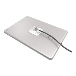 Universal Tablet Lock Plate With Keyed Cable Lock - Black | APLIUM