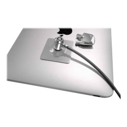 Universal Tablet Lock Plate With Keyed Cable Lock - Black | APLIUM