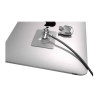 Universal Tablet Lock Plate With Keyed Cable Lock - Black | APLIUM