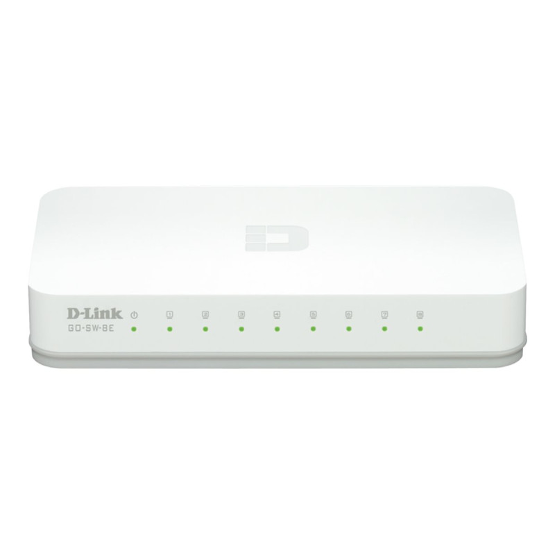 dlinkgo GO-SW-8E - Conmutador - 8 x 10/100 - sobremesa - alimentación