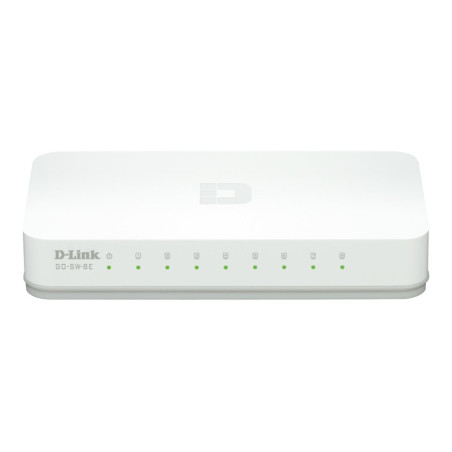 dlinkgo GO-SW-8E - Conmutador - 8 x 10/100 - sobremesa - alimentación