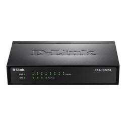 D-Link DES-1008PA - Switch - no gestionable - 4 puertos 10/100 (PoE) +