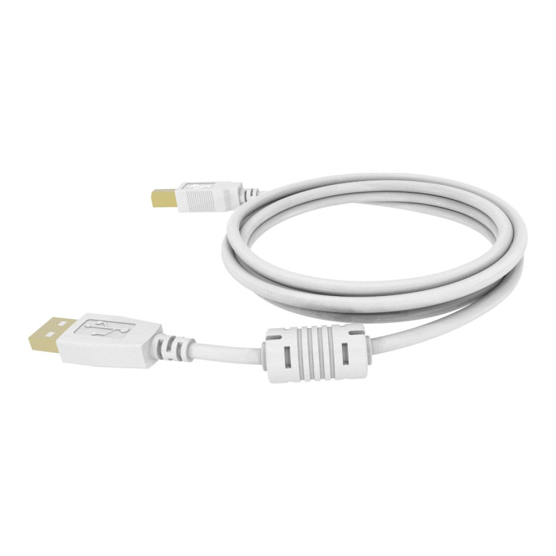 Cable USB 2.0 de 3 m - conectores chapados en oro - núcleo de ferrita