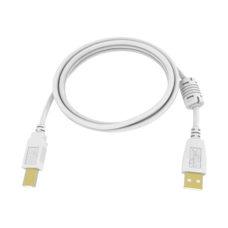 Cable USB 2.0 de 5 m - conectores chapados en oro - núcleo de ferrita