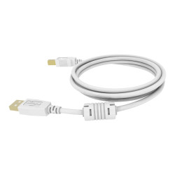 Cable USB 2.0 de 5 m - conectores chapados en oro - núcleo de ferrita
